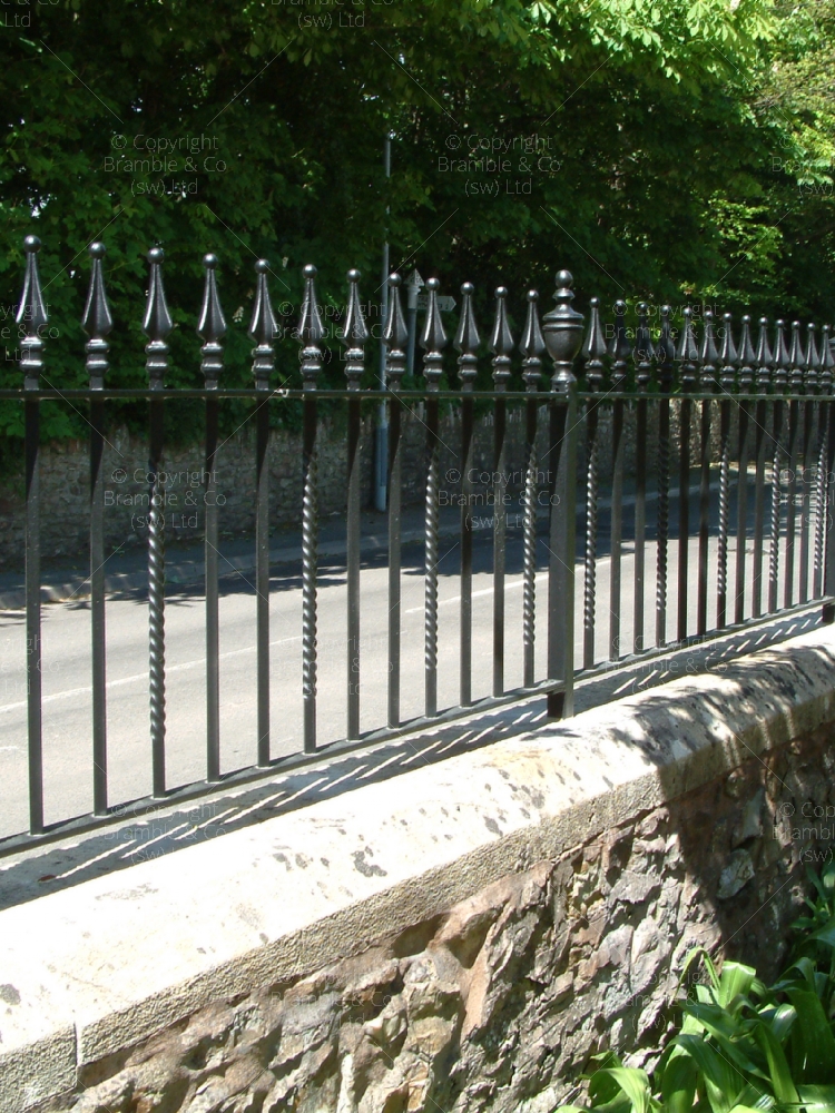 Iron railings, Devon